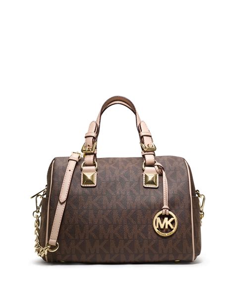 michael kors grayson satchel medium brown|Michael Kors carine large satchel.